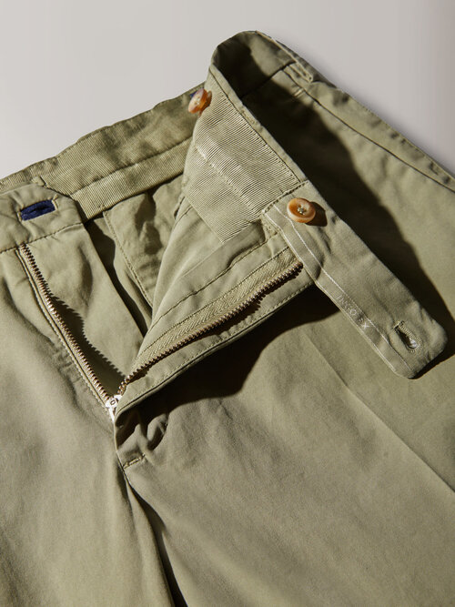 Slim fit Royal Batavia stretch cotton trousers , Incotex Venezia 1951 | Slowear