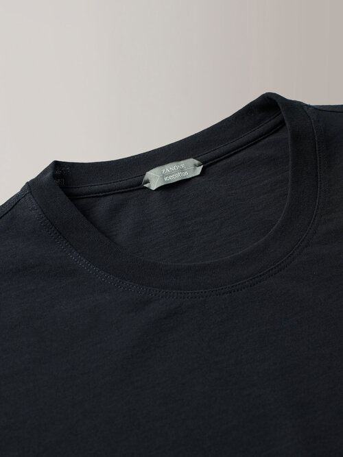 T-shirt Slim Fit mit langen Ärmeln aus biologischem „IceCotton“ , Zanone | Slowear