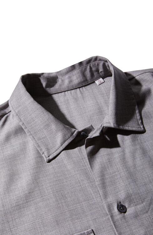 Regular fit overshirt in superlight wool , Glanshirt | Slowear