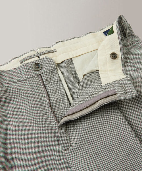 Pantalone tapered fit in viscosa, lino e cotone , Incotex | Slowear