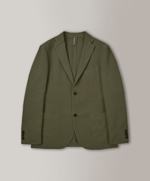 Slim-fit jacket in certified ramie , Montedoro | Slowear