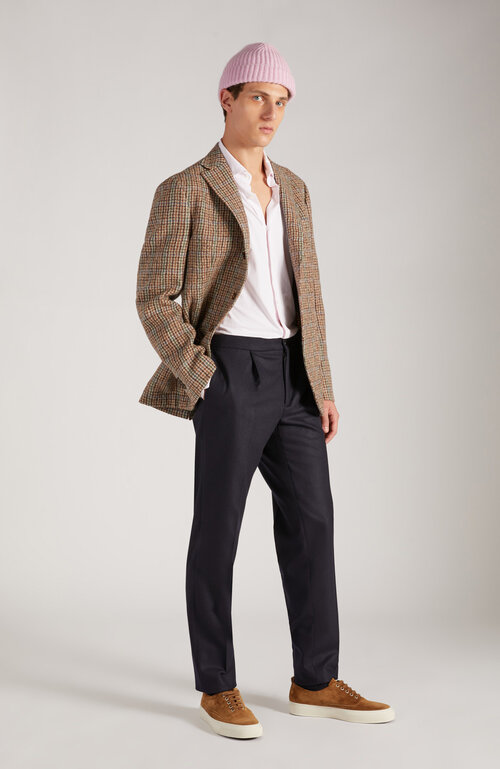 Tapered fit flannel trousers , Incotex Venezia 1951 | Slowear