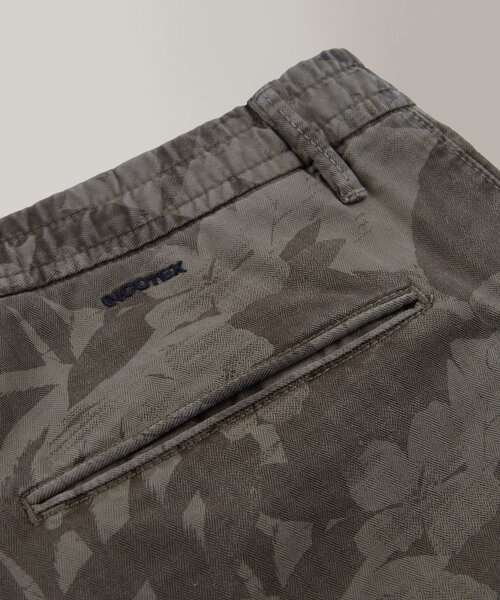 Pantalone slim fit in cotone con stampa , Incotex | Slowear