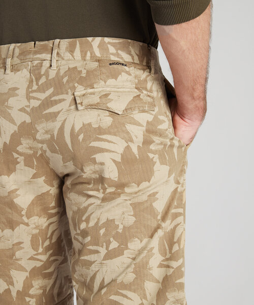 Regular fit bermuda shorts in cotton with print , Incotex | Slowear