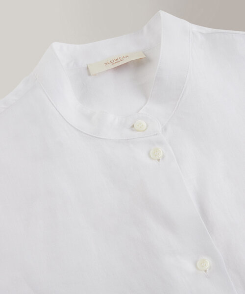 Chambray effect linen shirt , Glanshirt | Slowear