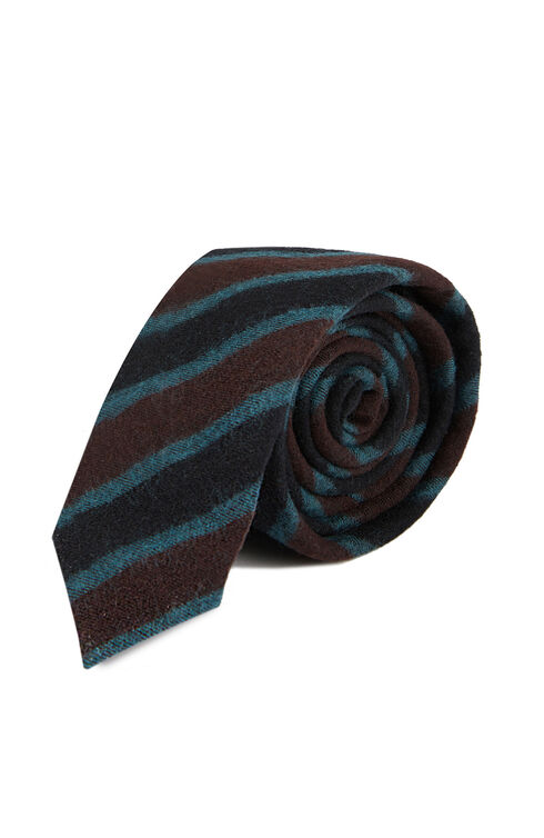 Striped Wool and Cotton Tie , Officina Slowear | Slowear