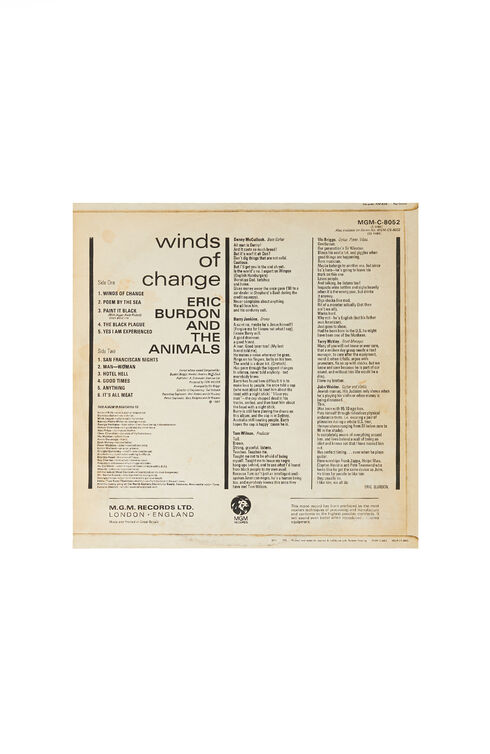 Winds of Change , Eric Burdon and the Animals | Slowear