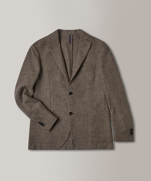Wool, cotton and cashmere slim fit jacket , Montedoro | Slowear