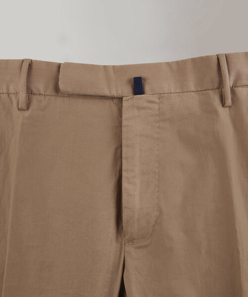 Certified summer poplin slim fit trousers , Incotex | Slowear
