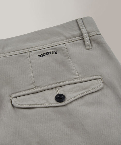Pantalon tapered fit en satin d’été certifié , Incotex | Commerce Cloud Storefront Reference Architecture