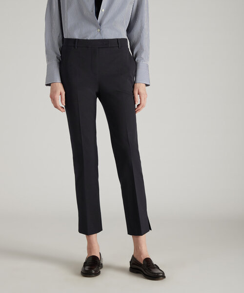 Pantalon slim fit en gabardine de coton bistretch , Incotex | Commerce Cloud Storefront Reference Architecture