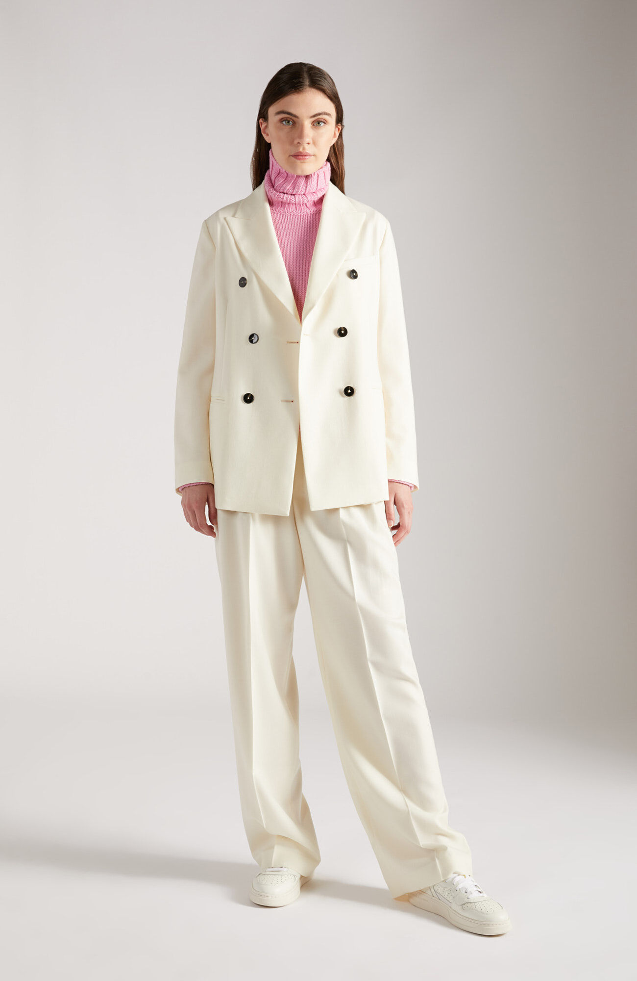 Bianco Farfetch Donna Abbigliamento Cappotti e giubbotti Giacche Blazer Blazer doppiopetto 