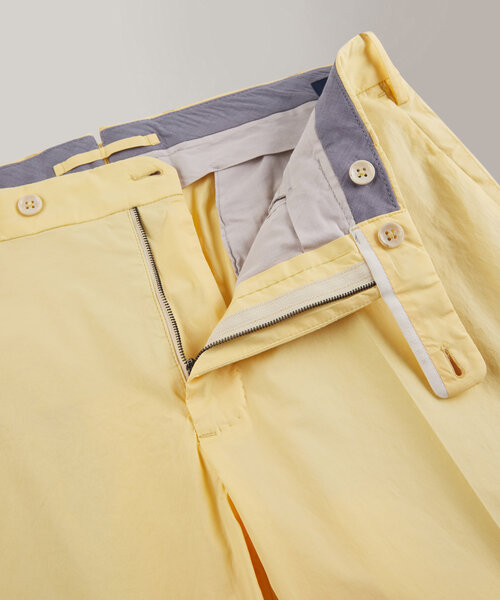 Slim-fit certified summer poplin trousers , Incotex | Slowear