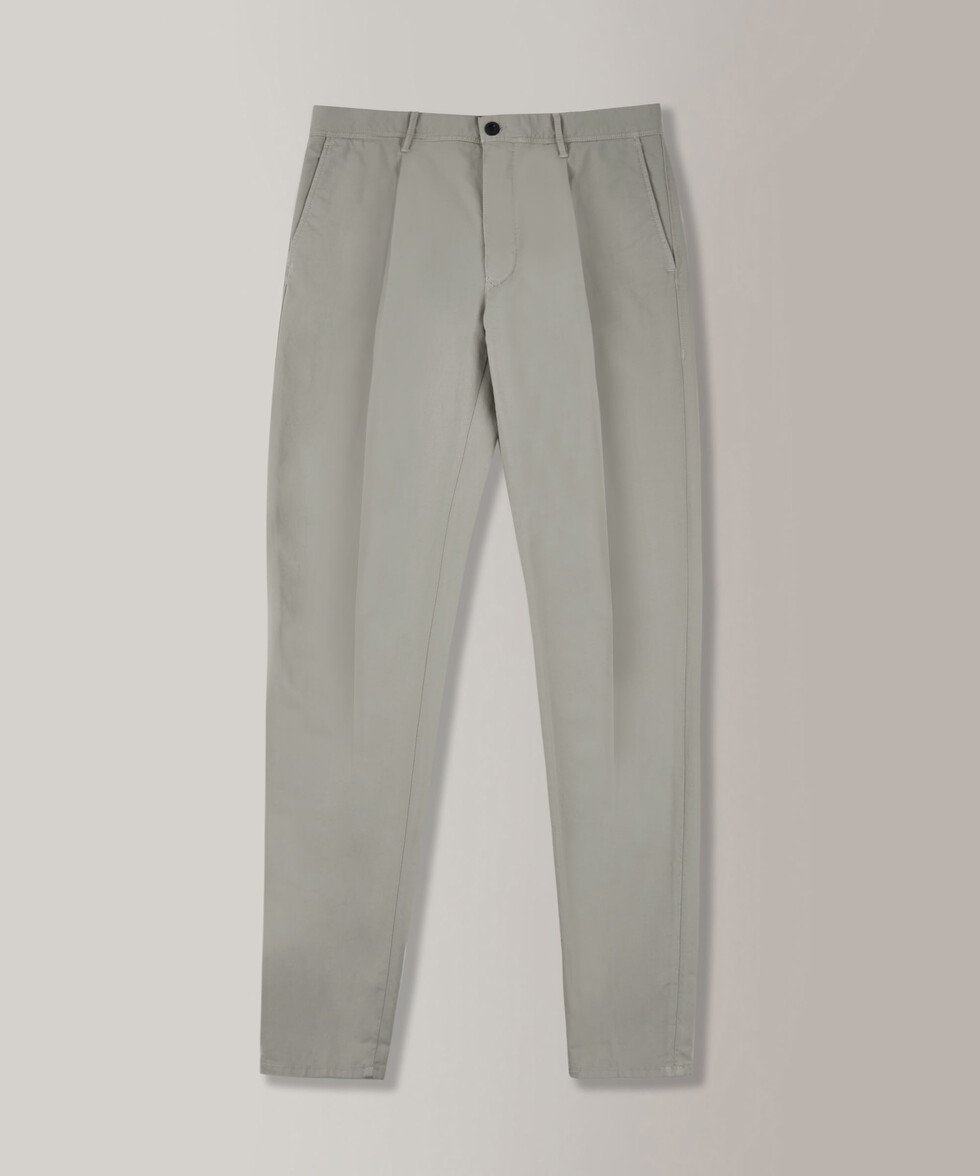 Tapered fit trousers in certified summer satin , Incotex | Slowear