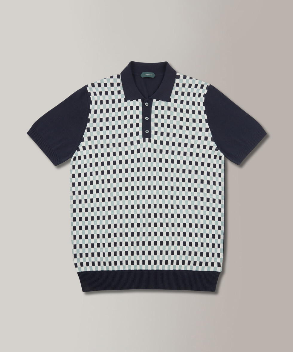 Poloshirt Slim Fit aus zertifizierter Baumwollkrepp , Zanone | Slowear