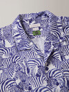 Short-sleeved regular fit shirt in certified lyocell, cotton and linen , Glanshirt | Slowear