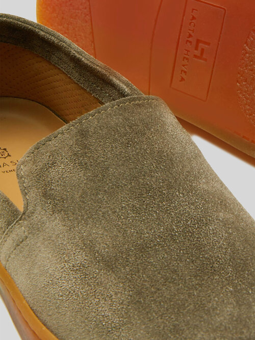 Suede calfskin espadrilles with rubber soles , Officina Slowear | Slowear