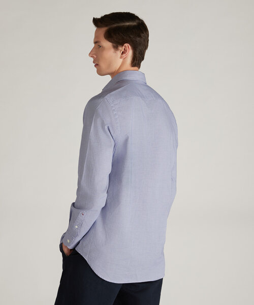 Regular Fit-Hemd aus Oxford-Baumwolle mit Hahnentritt , Glanshirt | Slowear