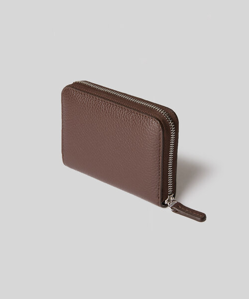 Hammered leather zipped card holder , Slowear | Slowear