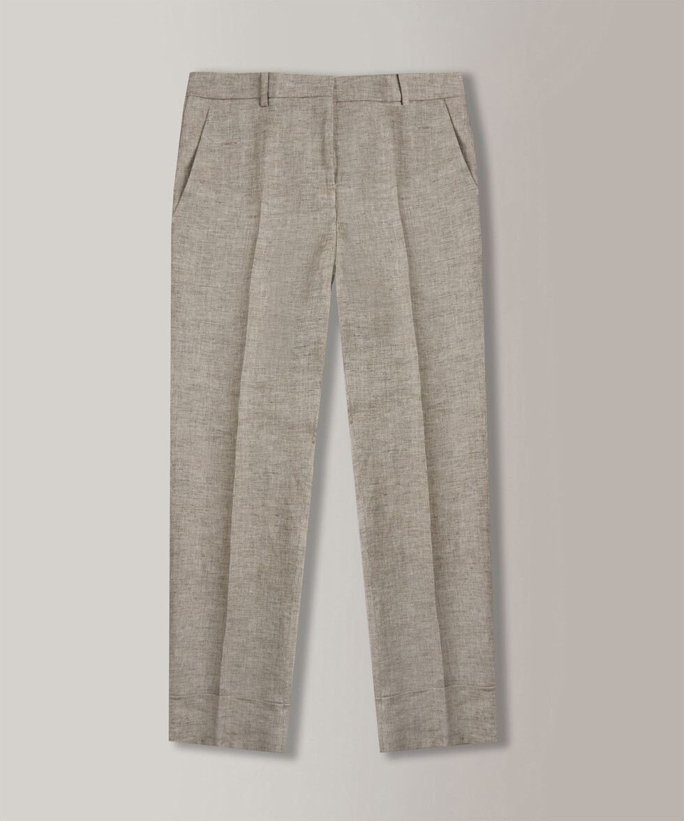 Regular fit linen trousers , Incotex | Slowear