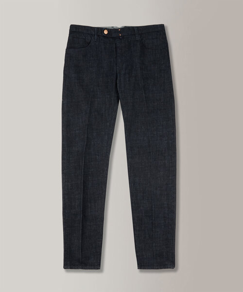 Pantalon couture slim fit en denim stretch , Incotex Blue Division | Commerce Cloud Storefront Reference Architecture