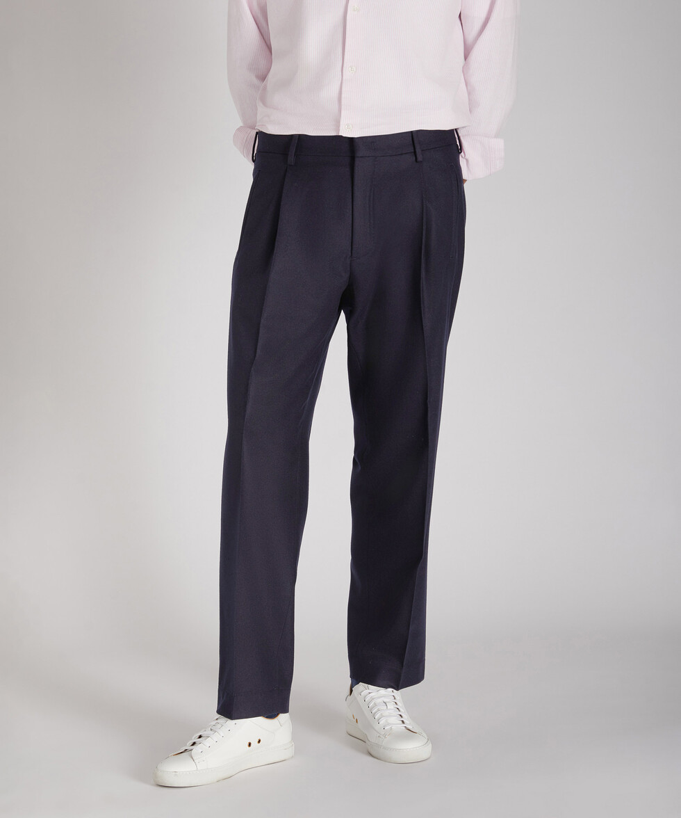 Seamless fit flannel trousers , Incotex | Slowear