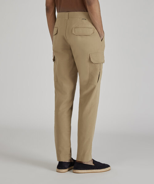 Tapered-fit certified satin summer trousers , Incotex | Slowear