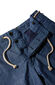 Regular fit Bermuda shorts in denim canvas with rope drawstring , Indigochino | Slowear