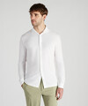 Slim fit long-sleeved shirt in organic IceCotton , Zanone | Slowear