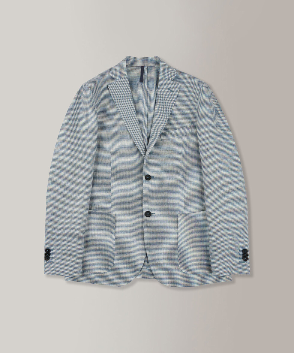 Slim-fit linen jacket , Montedoro | Slowear