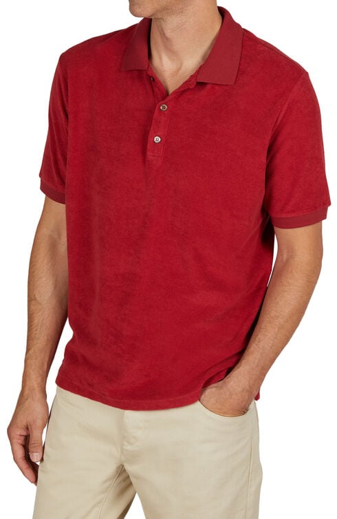 Regular fit polo shirt with short sleeves in cotton terry , Zanone | Slowear