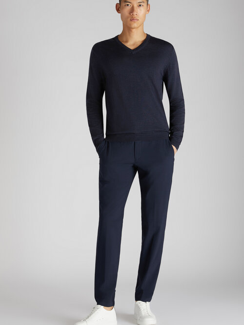 Slim Fit-Pullover mit V-Ausschnitt aus zertifiziertem Flexwool , Zanone | Slowear
