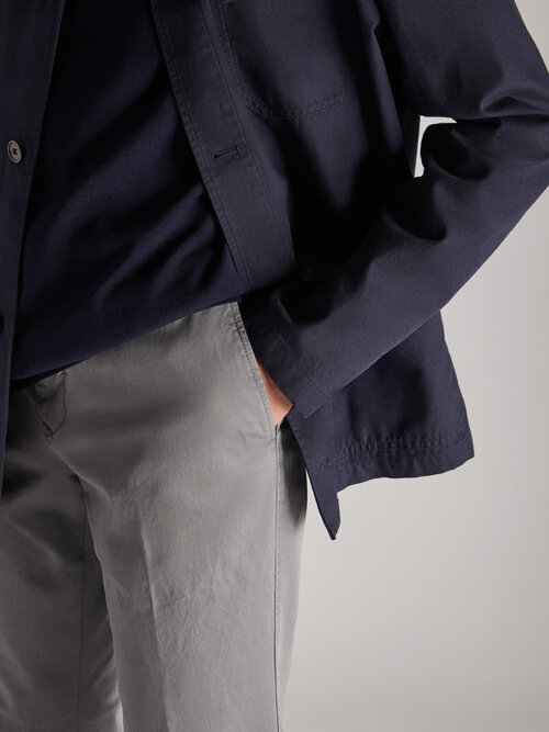 Slim fit trousers in certified stretch gabardine , Incotex Slacks | Slowear