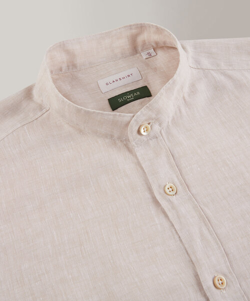 Regular-fit linen shirt , Glanshirt | Slowear