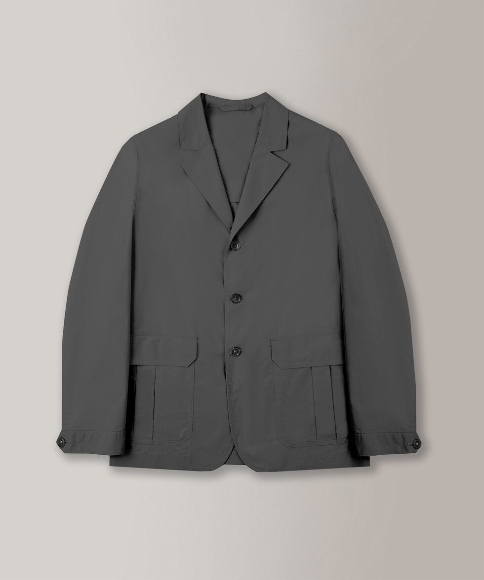 Regular fit jacket in certified tekno poplin , Montedoro | Slowear