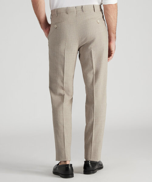 Pantalone tapered fit in viscosa, lino e cotone , Incotex | Slowear