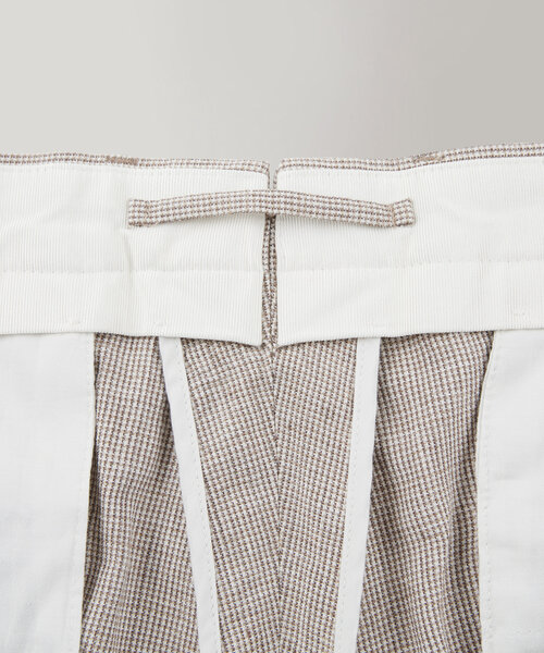Tapered-fit trousers in viscose, linen and cotton , Incotex | Slowear