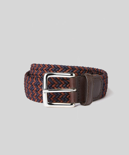 Belt in viscose with calfskin leather details , Slowear | Slowear