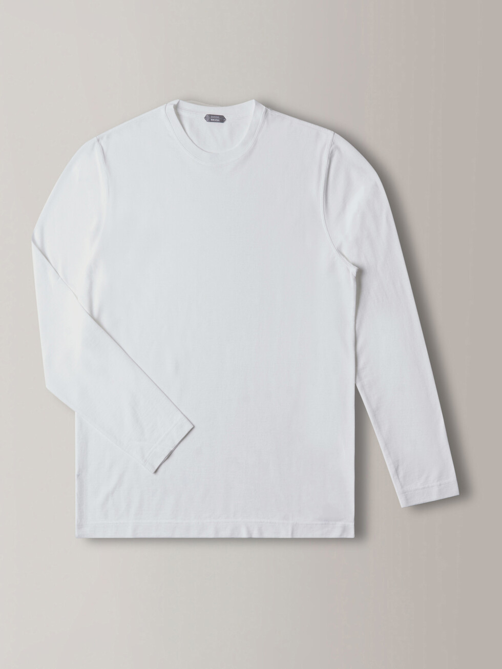 Slim fit long-sleeved T-shirt in organic IceCotton , Zanone | Slowear