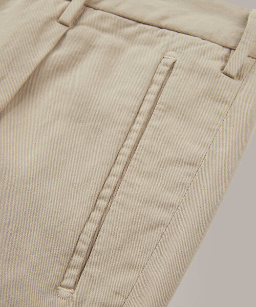 Tapered-fit trousers in certified ice crêpe Chinolino cotton , Incotex | Slowear