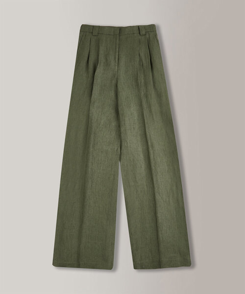 Pantalone wide fit in lino , Incotex | Slowear