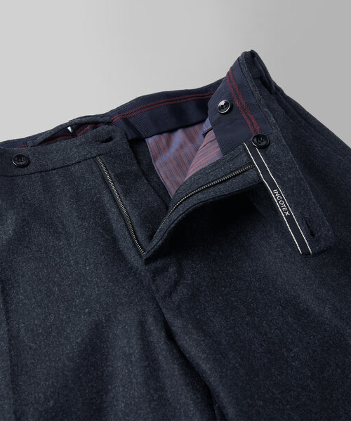 Slim fit flannel trousers , Incotex Venezia 1951 | Slowear