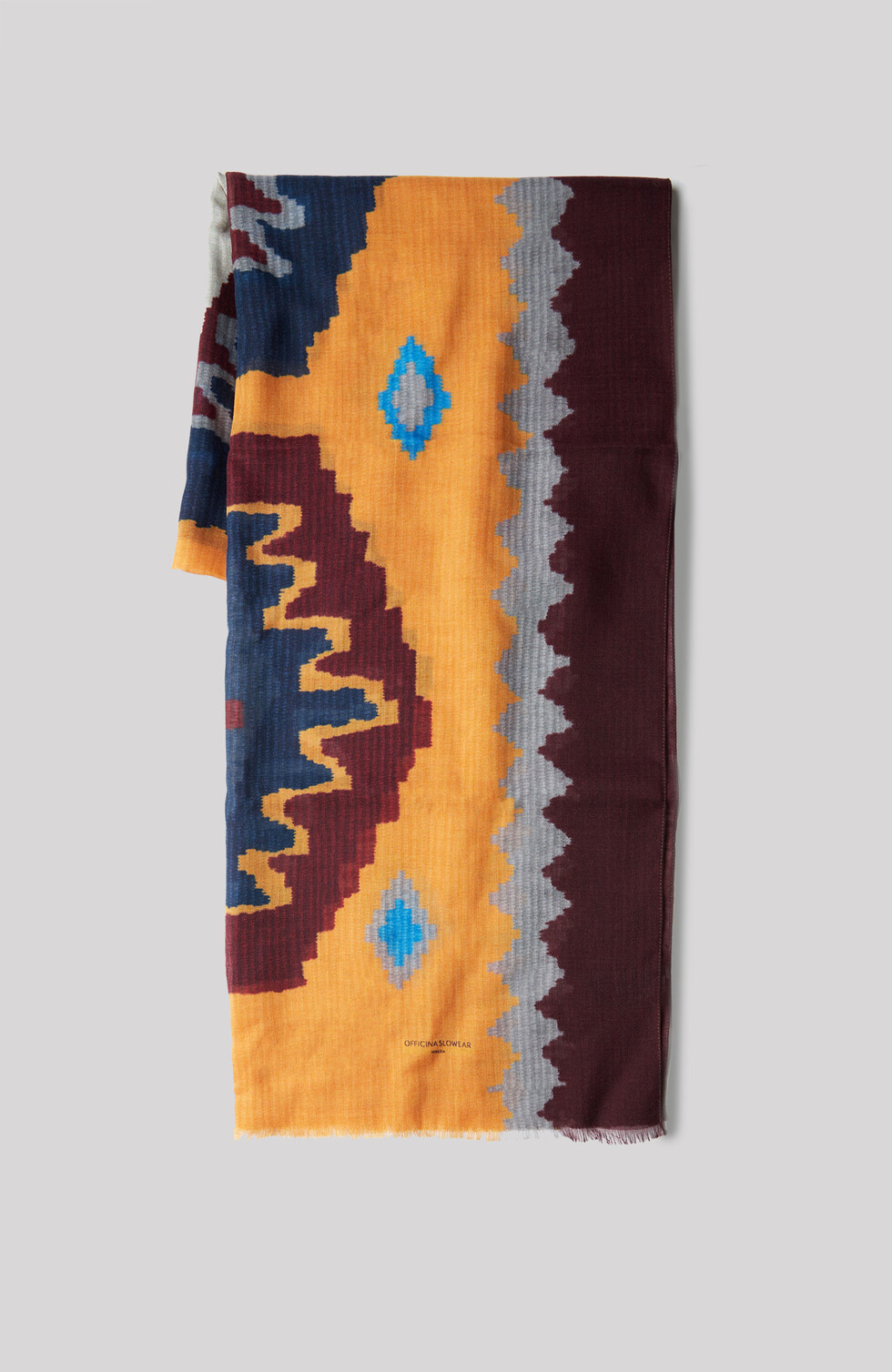 Patterned wool scarf , Officina Slowear | Slowear