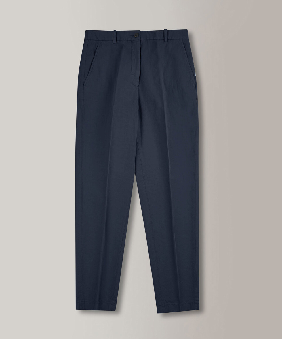 Pantalone regular fit in twill di cotone e lino , Slowear Incotex | Slowear