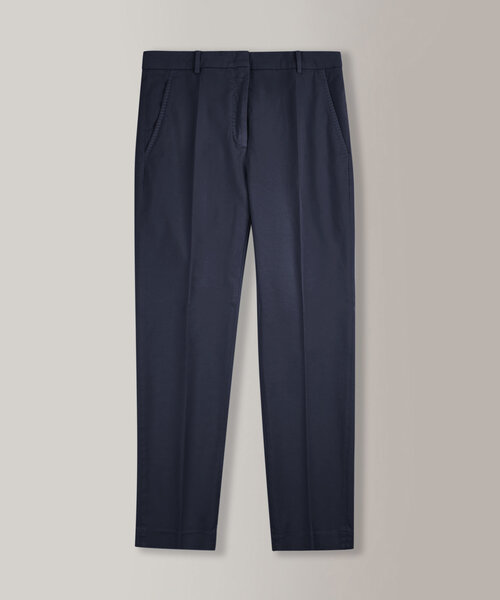Slim fit trousers in certified cotton gabardine and lyocell , Incotex | Slowear