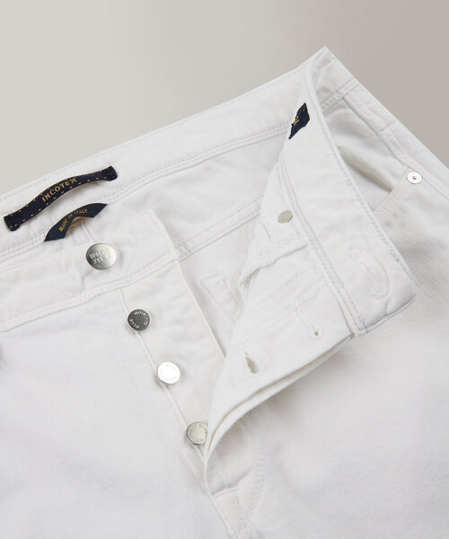 Pantalone cinque tasche slim fit in cotone stretch , Incotex Blue Division | Slowear