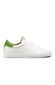 Leather trainers with green suede details , Officina Slowear | Slowear