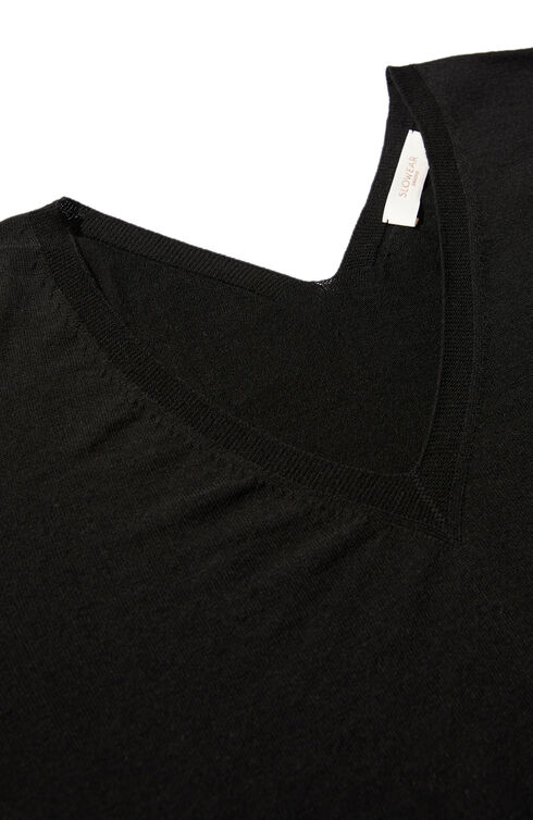 Regular-fit long-sleeved V-neck sweater in Flexwool , Slowear Zanone | Slowear