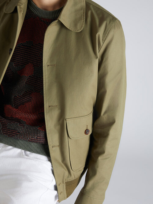 Certified organic cotton regular fit jacket , Montedoro | Slowear