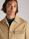 Regular fit overshirt in cotton chevron   , Montedoro | Slowear
